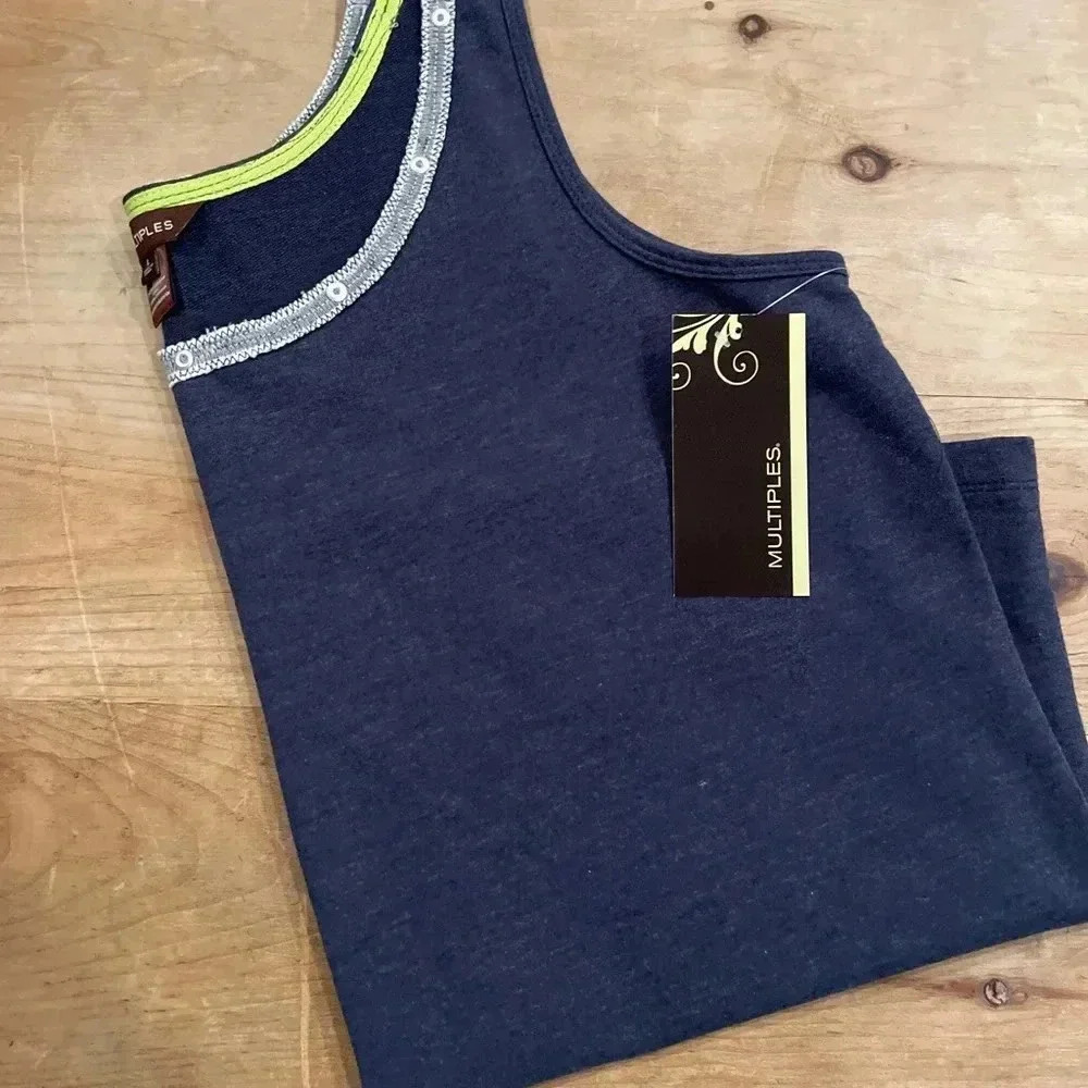 NWT Multiples Denim inspo VTG Lagenlook Lagum Festival Beach artsy L